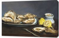 Obraz 90x60cm Oysters, Edouard Manet Vintage do Salonu
