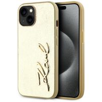 etui karl lagerfeld wrinkled metal       signature do iphone 15 złoty