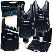 Zestaw Sygnalizatorów Brań 2+1 z Centralką i Walizką NECO C102 Black