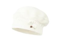 Jamiks APOLONIA czapka beret dla dziewczynki ecru 44-46