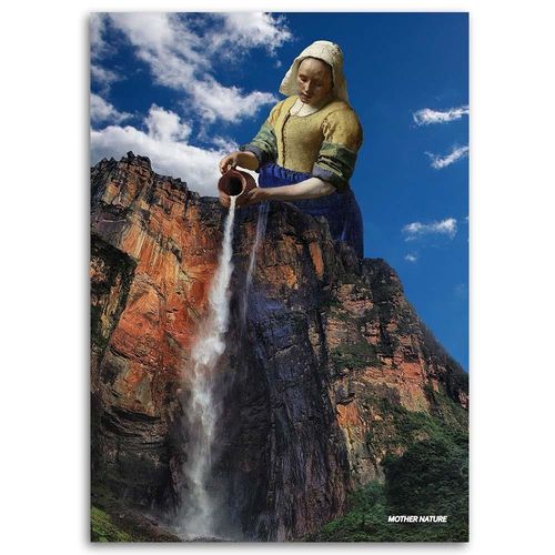 Deco Panel, Abstrakcja wodospad 70x100 na Arena.pl