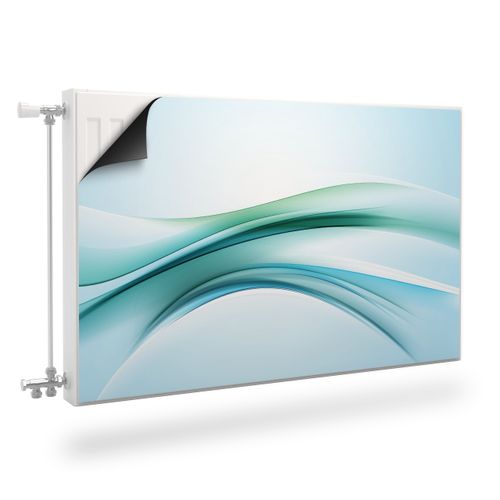 Osłona MAGNETYCZNA Kaloryfera Niebieska Fala Abstrakcja 80cm x 60cm na Arena.pl