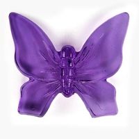 Korale akrylowe Motyl 35/42 (1szt) Fioletowe