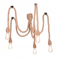 Lampa sufitowa GOLDLUX Pajączek Rope 312921 Czarno-beżowy
