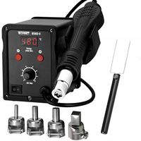 STACJA LUTOWNICZA LUTOWNICA SPAWARKA do PLASTIKU 4x DYSZE HOT AIR 858D II