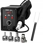 STACJA LUTOWNICZA LUTOWNICA SPAWARKA do PLASTIKU 4x DYSZE HOT AIR 858D II