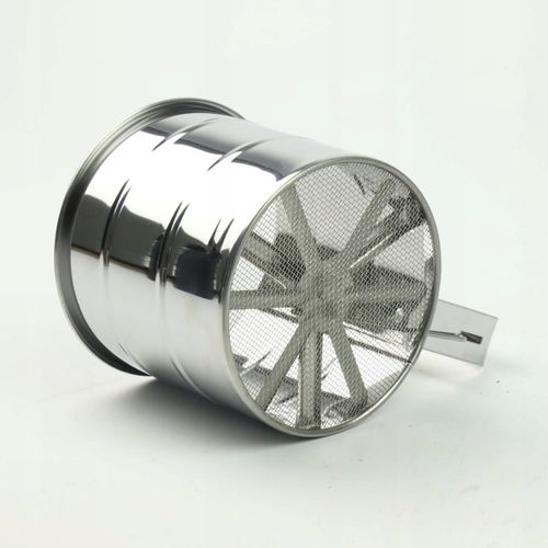 PRZESIEWACZ PRZESIEWAK SITKO DO MĄKI CUKRU PUDRU STALOWY SITO CEDZAK 9X10CM na Arena.pl