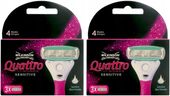 6x Wkłady Nożyki WILKINSON Quattro for WOMEN Sensitive