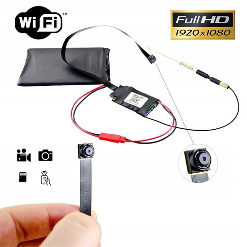 UKRYTA MINI KAMERA IP WiFi FULL HD ANDROID IOS DET na Arena.pl