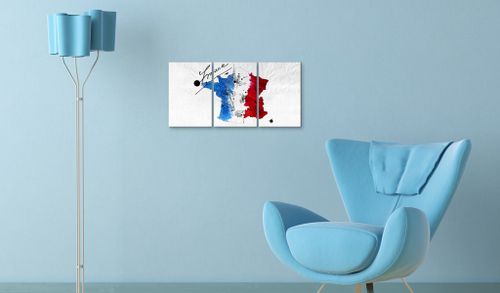 Obraz - Mapa Francji Rozmiar - 60x30 na Arena.pl