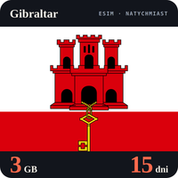 Karta eSIM Internet Gibraltar 3 GB na 15 dni - bez rejestracji
