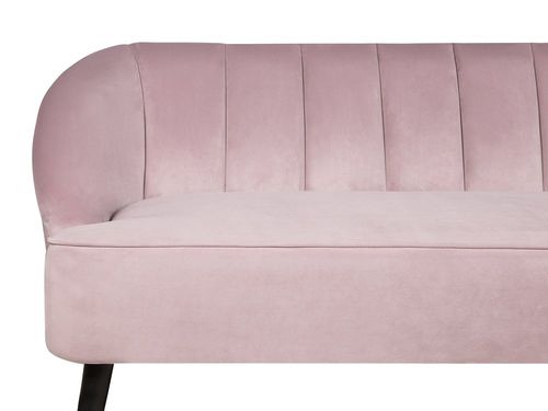 Sofa Welurowa Różowa Alsvag na Arena.pl