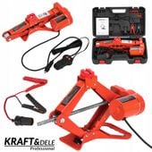 Podnośnik samochodowy elektryczny 12v 150w 3t 120-350mm KD1369