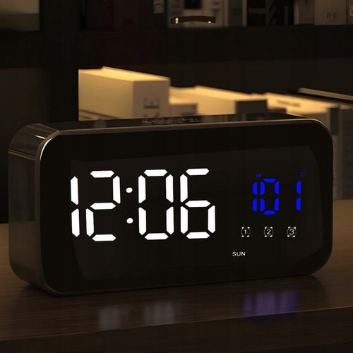 ZEGAR ELEKTORNICZNY BUDZIK LED NOWOCZESNY DESIGN WYSOKA FUNKCJONALNOŚĆ na Arena.pl