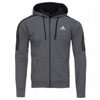 Adidas bluza męska sportowa dresowa szara logo S