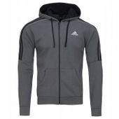 Adidas bluza męska sportowa dresowa szara logo S