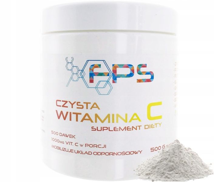 Lewoskrętna Witamina C w proszku 500g FPS zdjęcie 2