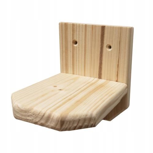 PÓŁKA ŚCIENNA DLA KOTA STOPIEŃ SCHODEK DREWNIANA zdjęcie 2