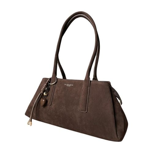 Flora&Co torebka shopper brązowy czekoladowa zamszowa torebka jamnik na Arena.pl