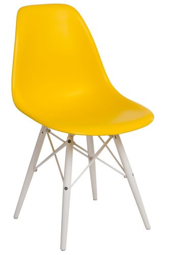 Krzesło P016W PP żółte/white  D2 na Arena.pl