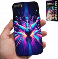 ETUI DO HUAWEI Y6 2018 - KRĘGLE BOWLING STRIKE POKROWIEC, PLECKI
