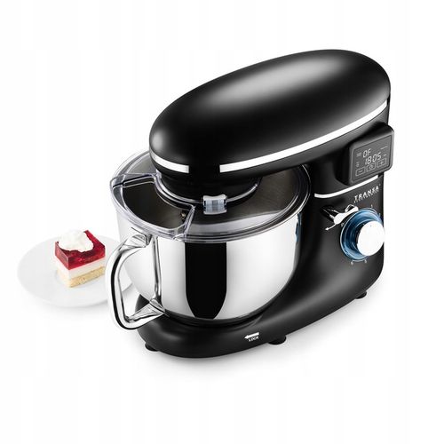 Robot planetarny z podgrzewaną misą Kuchenny Czarny MISA 6L DUŻA MOC 3000W na Arena.pl