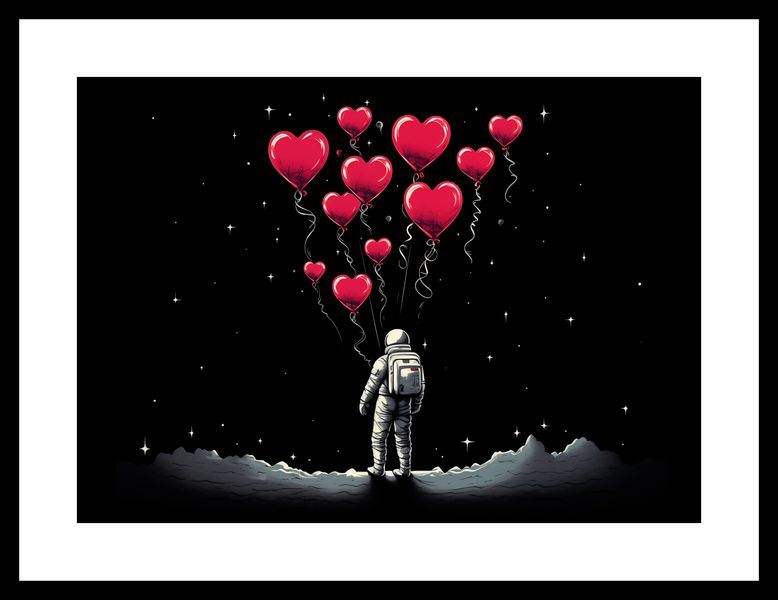 Plakat 35x25cm Astronauta Własnych Celi zdjęcie 3