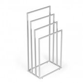 STOJAK NA RĘCZNIKI ModernHome 4 POZIOMY METALOWY BIAŁY