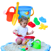 Zestaw Do Piasku Wiaderko Konewka Foremki Łopatka 90