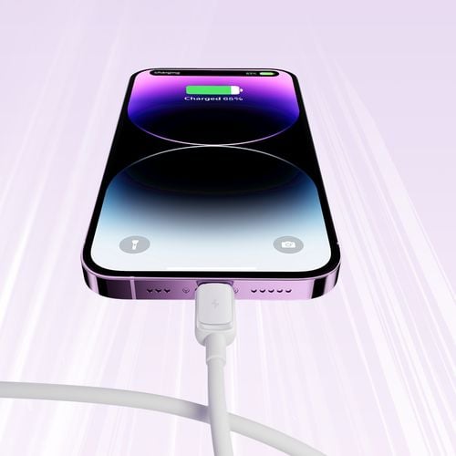 kabel przewód do iphone lightning - usb 2.4a 1.2m biały na Arena.pl