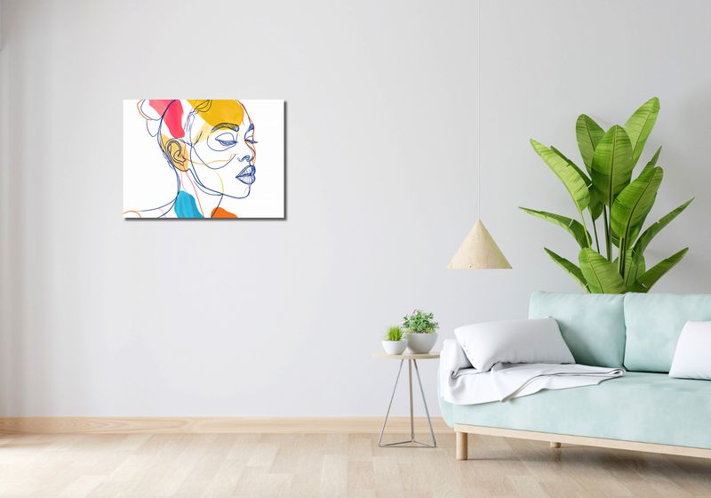 Obraz 70x50cm Wyrazy w Konturach zdjęcie 2