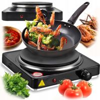 PŁYTA ELEKTRYCZNA KUCHENKA JEDNOPALNIKOWA PRZENOŚNA TURYSTYCZNA MOCNA 1000W