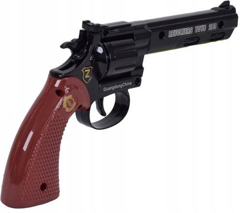 METALOWY PISTOLET NA SPŁONKĘ KAPISZONY GRATIS 10x720szt REWOLWER DLA DZIECI na Arena.pl