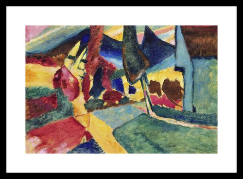 Plakat 30x20cm Landscape with Two Poplars, Wassily Kandinsky na Arena.pl