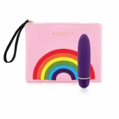 rocks-off classique vibe pride deep purple - 7 trybow, silikonowy, 12 cm