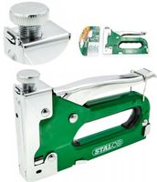 WYGODNY ZSZYWACZ TAKER TACKER TAPICERSKI STALOWY REGULOWANY 4-14MM STALCO