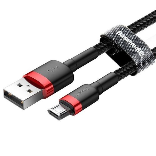 Kabel Micro USB Baseus Cafule 2.4A 0.5m (czerwono-czarny) na Arena.pl