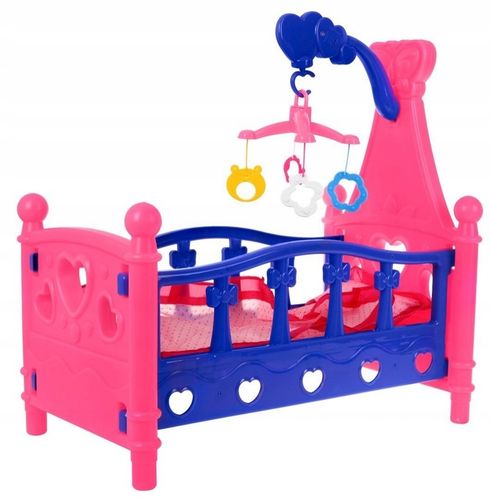 Duże ŁÓŻECZKO ŁÓŻKO DLA LALEK POŚCIEL Karuzela na Arena.pl