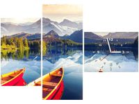 100CM 70CM ZEGAR 3 ELEM PRZED WYPRAWĄ ŚCIENNY OBRAZ