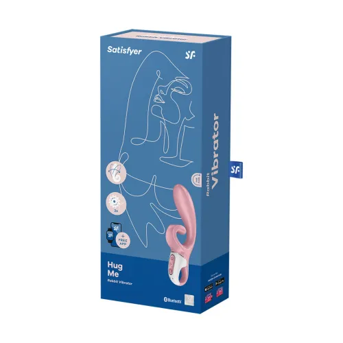 satisfyer hug me - wibrujący model podwojny z bluetooth, rożowy na Arena.pl