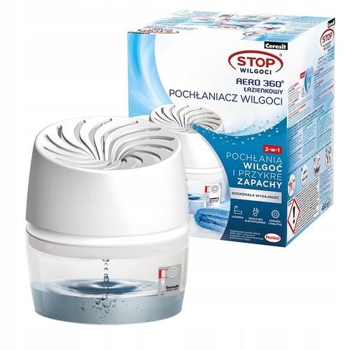 CERESIT POCHŁANIACZ AERO 360 STOP WILGOCI TABLETKI URZĄDZENIE DO ŁAZIENKI na Arena.pl