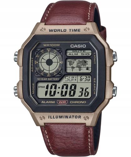 Zegarek męski Casio Vintage 'Royale' Casio-AE-1200WHL-5AVEF na Arena.pl