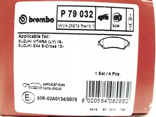 BREMBO KLOCKI HAMULCOWE PRZÓD P79032 na Arena.pl