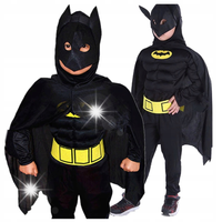STRÓJ BATMAN KOSTIUM BATMANA MIĘŚNIE MASKA 90-110cm BAL PRZEBIERAŃCÓW