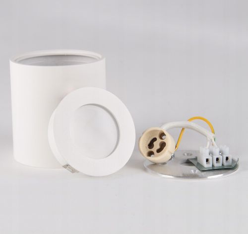 Oprawa Halogenowa sufitowa Natynkowa Tuba LED GU10 spot BIAŁA na Arena.pl