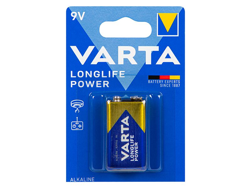 Bateria alkaliczna 9V 6LP3146 Varta LONGLIFE POWER BLISTER zdjęcie 1
