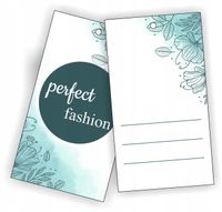 ETYKIETY METKI NA ODZIEŻ ubrania TWOJE LOGO NADRUK różne wzory 100 szt