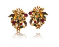 kolczyki kolorowe kwiatuszki z kolekcji blossom (p8157au/k)