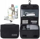 Kosmetyczka Męska Wisząca Organizer Rozkładany XXL  E1_12_Czarny