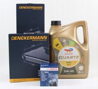 FILTRY+OLEJ TOTAL 5W30 PEUGEOT 2008 1.2 THP 110KM